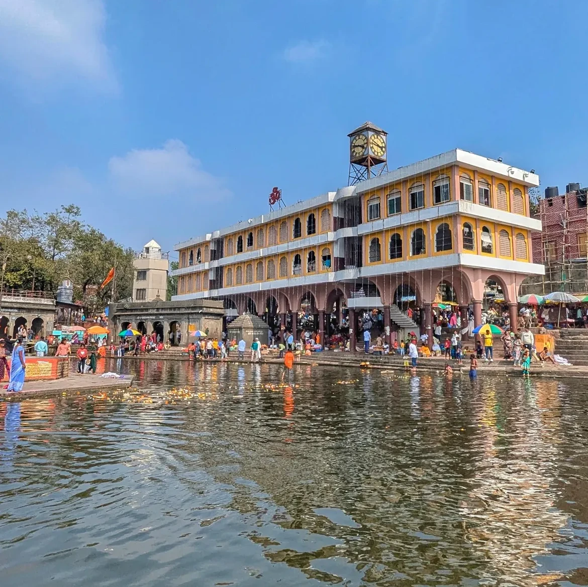 Holy Godavari River flowing through Nashik