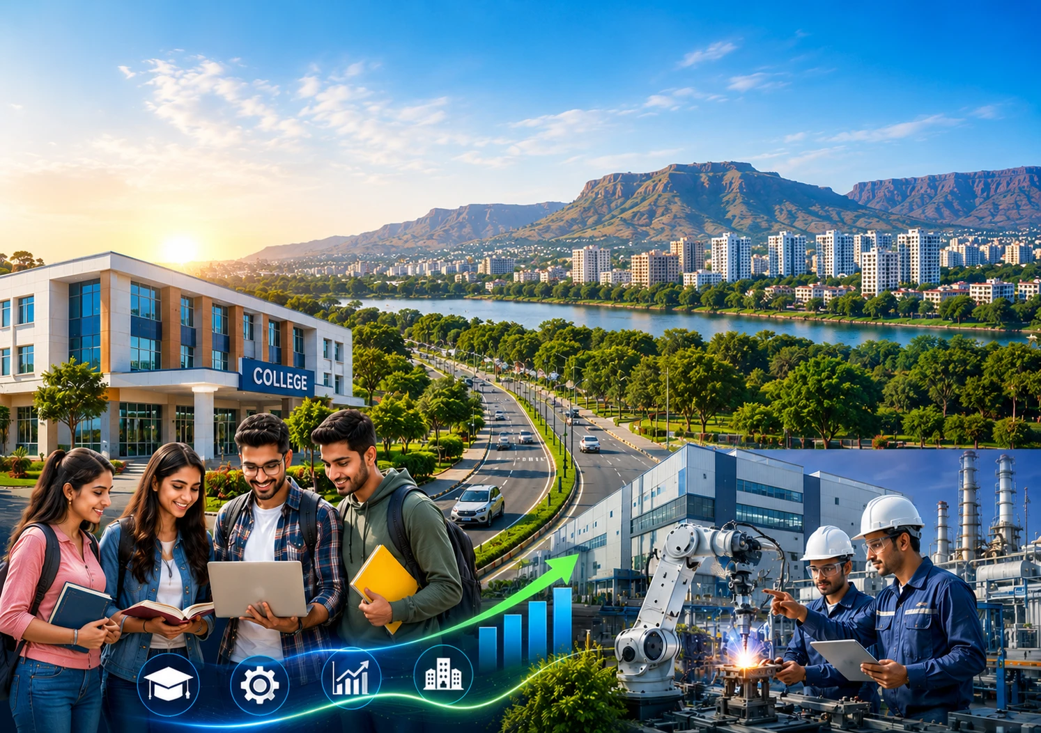 Nashik city development and modern infrastructure